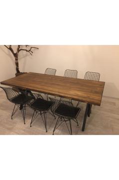 Selection Ladin Masif Panel Masa Ve 6 Adet Sandalye