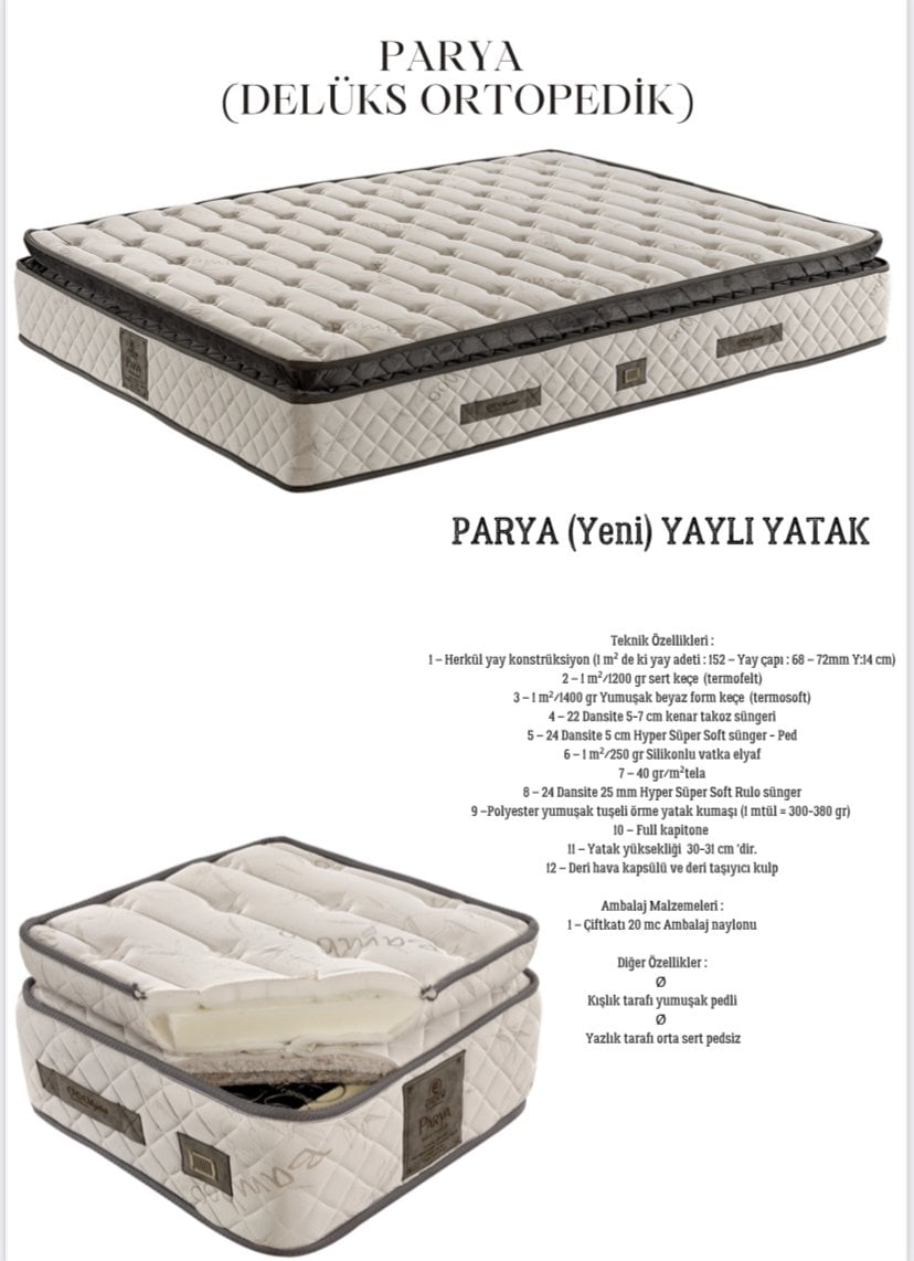 PARYA DELUKS ORTOPEDİK YATAK